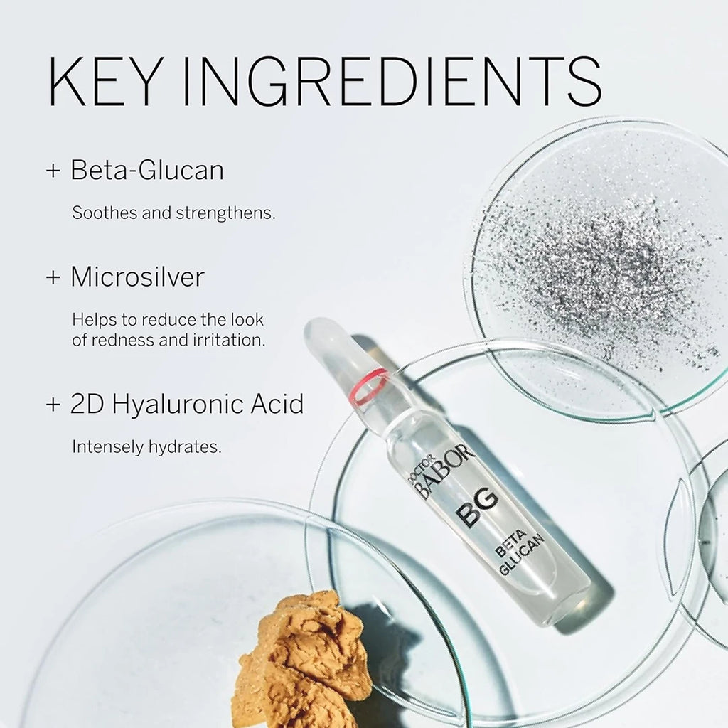 Babor Beta-Glucan Power Serum Ampoules for skin calming, strengthening and soothing | Beauty Emporium