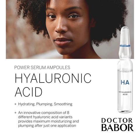 Babor Hyaluronic Acid Power Serum Ampoules for skin hydration, plumping and smoothing - skin benefits | Beauty Emporium