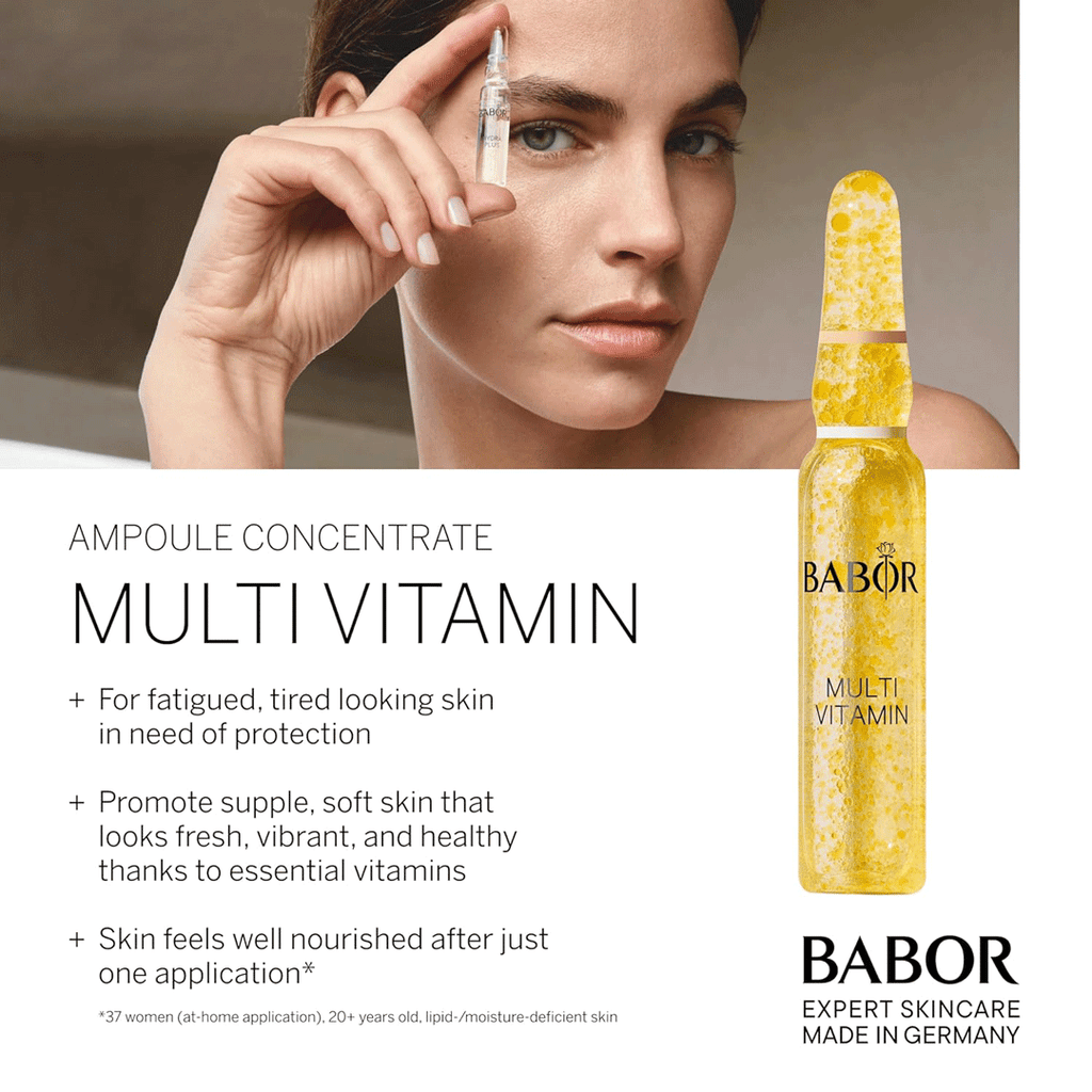 Treat tired looking skin with Babor Multi Vitamin Serum Concentrate