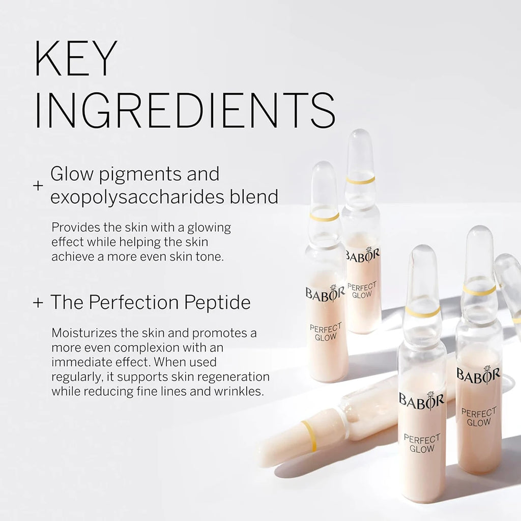 Babor Perfect Glow Ampoule Concentrates (7x2ml) Ampoules Key Ingredients - Beauty Emporium