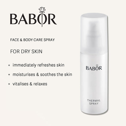 Babor Thermal Spray for dry skin, face and body - available at Beauty Emporium