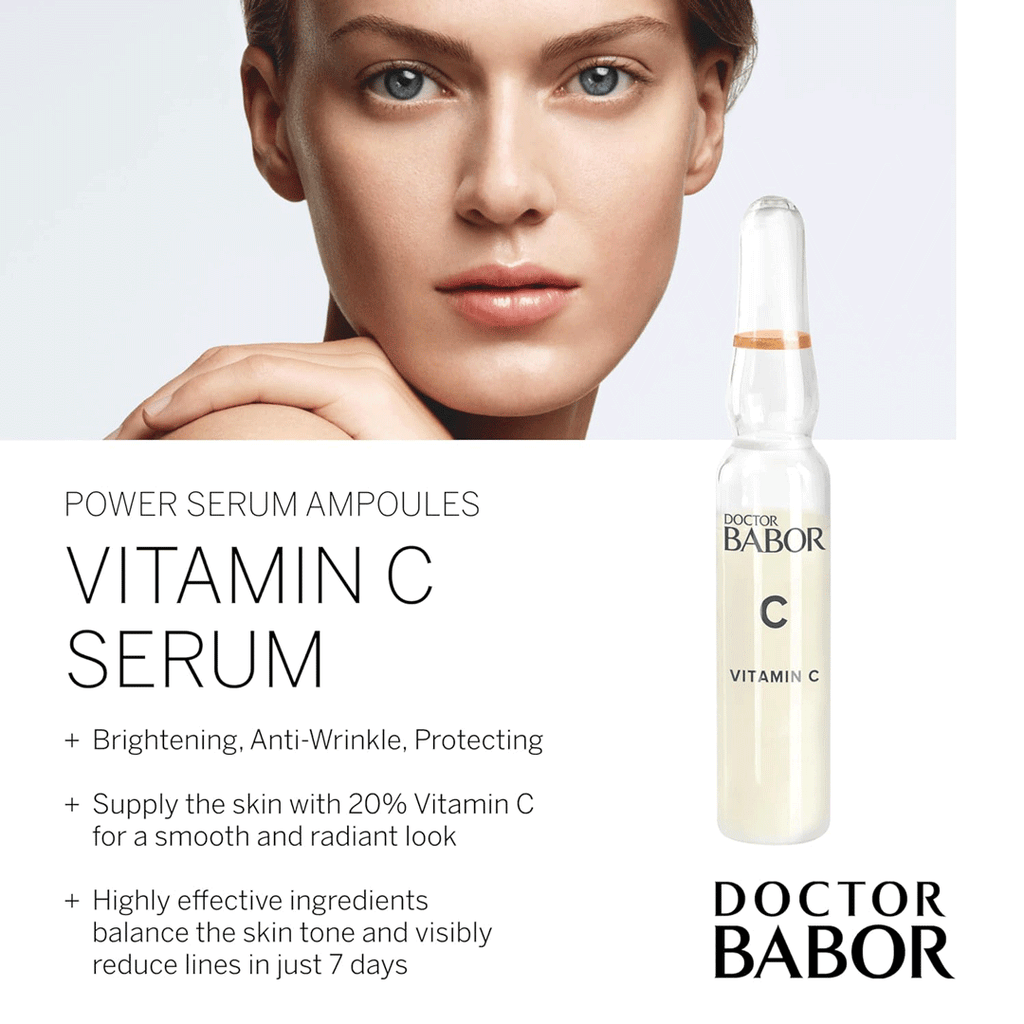 Skin brightening, anti wrinkle and protection with Babor Vitamin C Serum