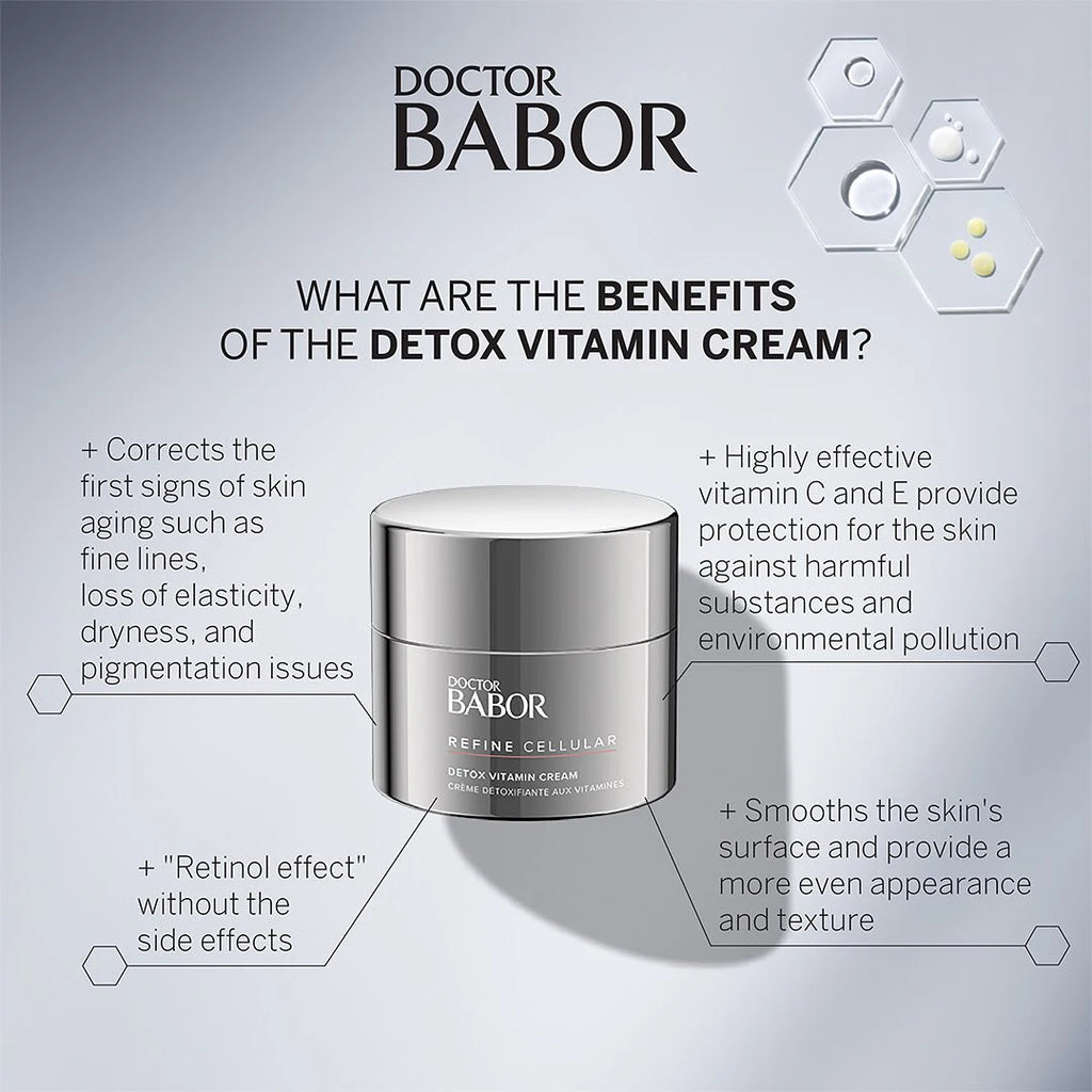 doctor babor refine cellular detox vitamin cream skin benefits