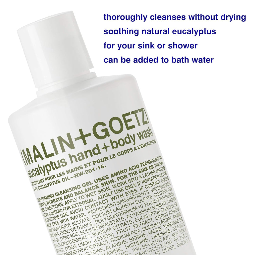 Buy Malin+Goetz Eucalyptus Hand and Body Wash Shower Gel  in Singapore from Beauty Emporium